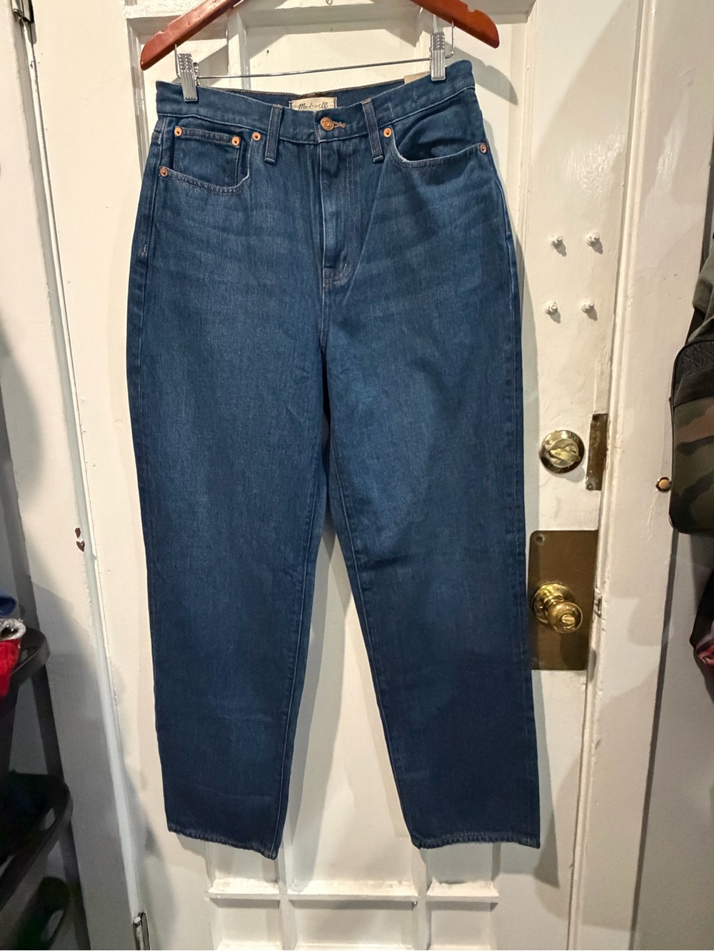 Madewell Relaxed Fit Jeans in Deep Blue Denim